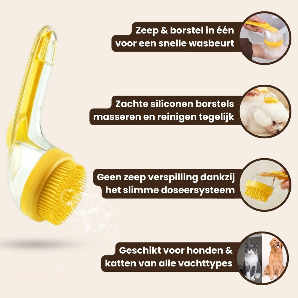 SoapBrush™ - 2-in-1 Wasborstel voor Huisdieren
