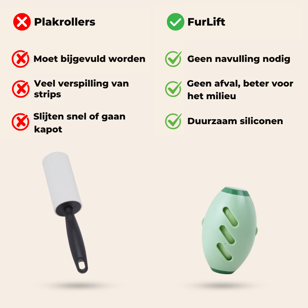 FurLift™ - Herbruikbare Pluizenroller