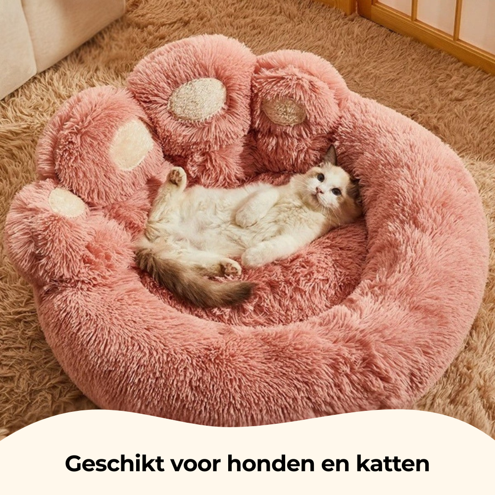PawPlush™ - Luxe Pootvormige Slaapmand