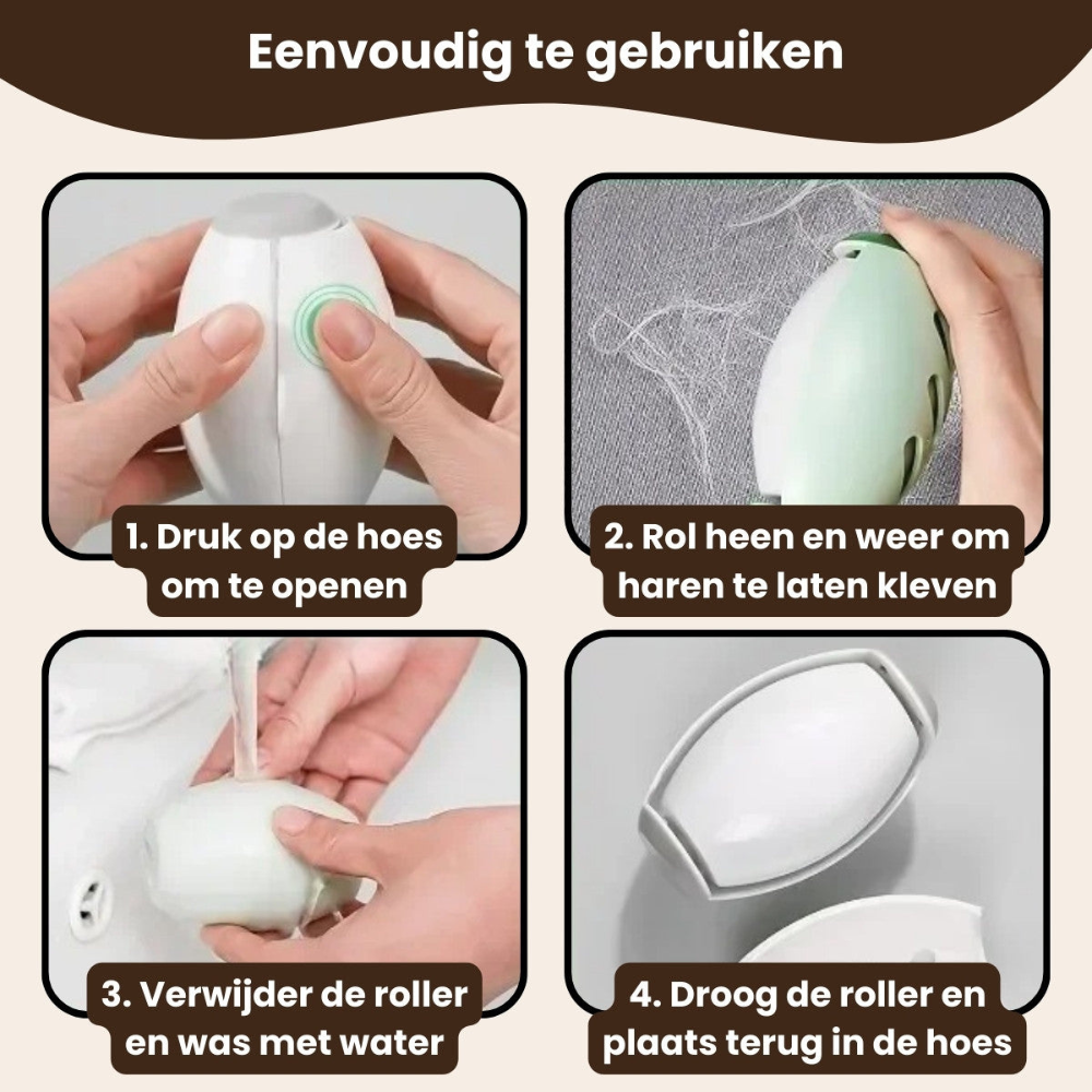 FurLift™ - Herbruikbare Pluizenroller