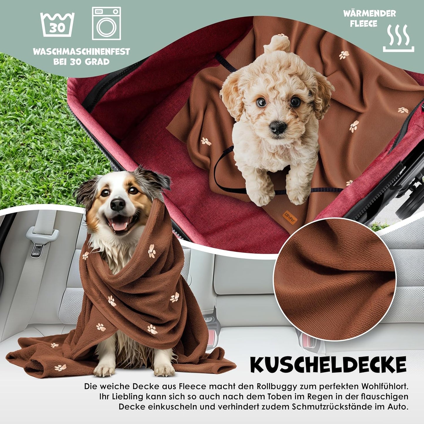 PetCruze - 2-in-1 Hondenbuggy & Draagtas
