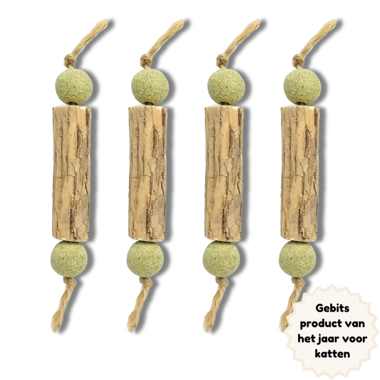 HappyTeeth - Tandenpoets speeltje met kattenkruid (4-pack)