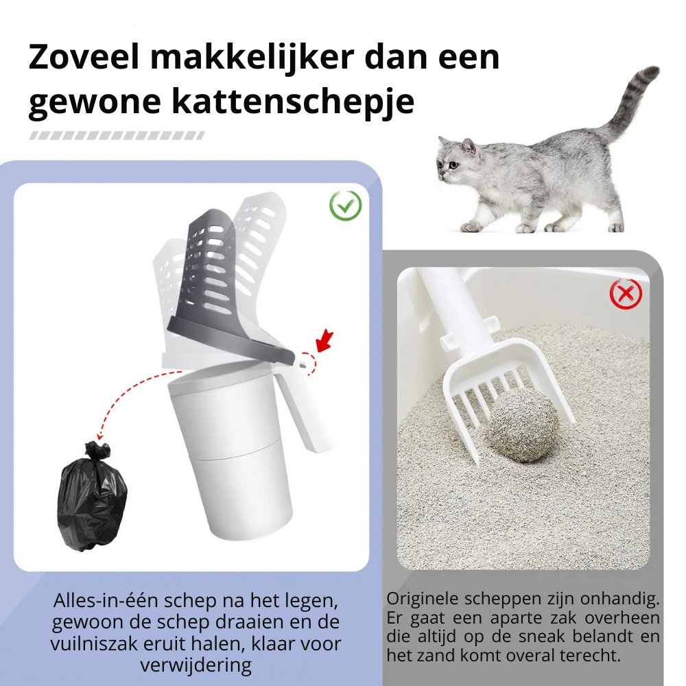 CleanScoop™ - Innovatief Kattenbak Schepje