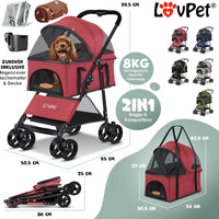 PetCruze - 2-in-1 Hondenbuggy & Draagtas