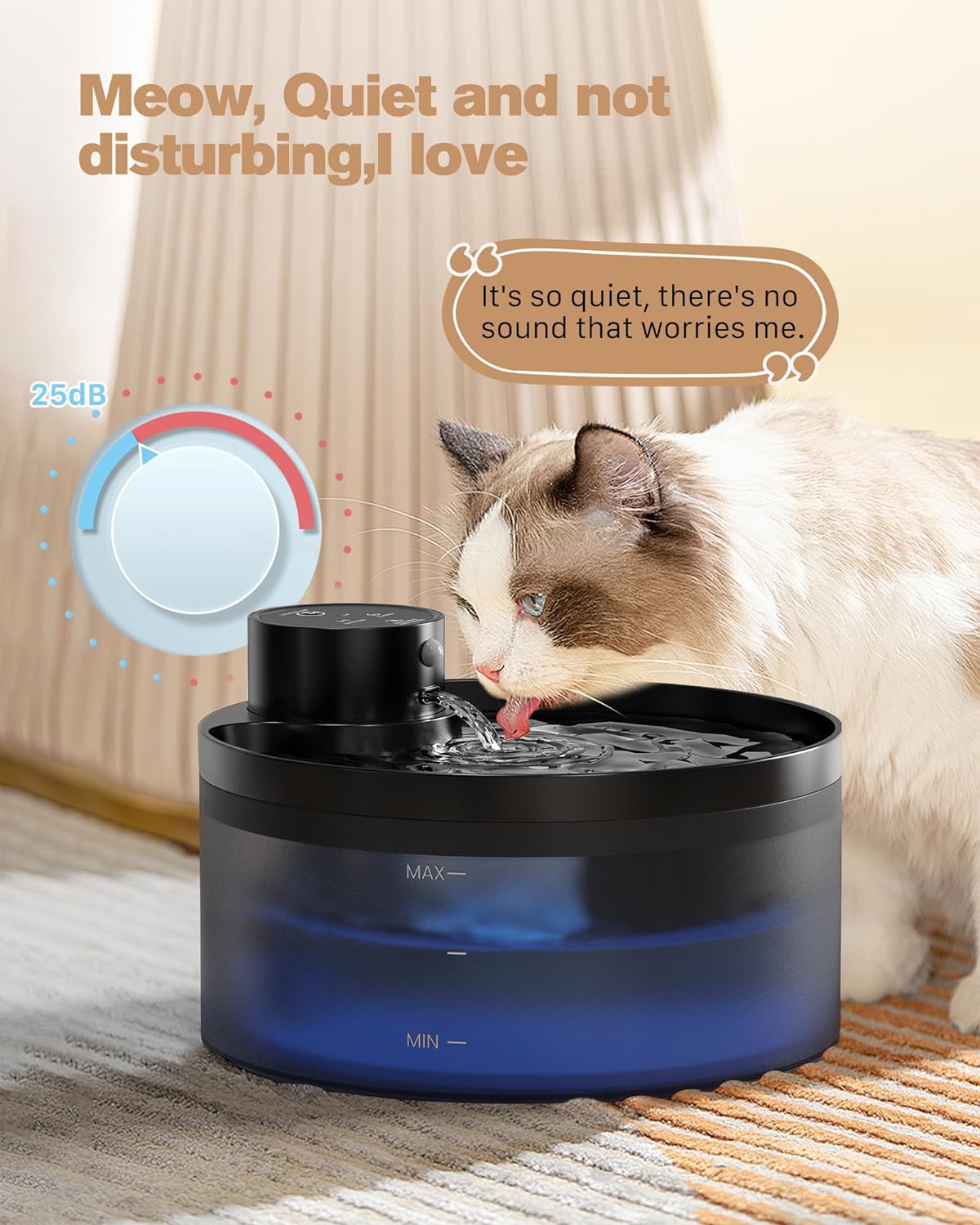 Draadloze Katten Drinkfontein