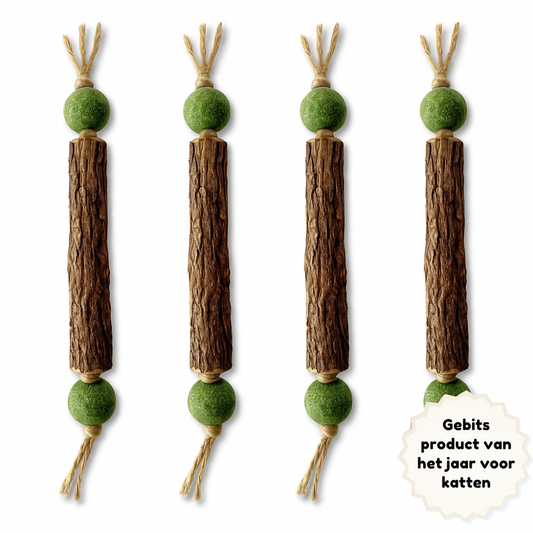 HappyTeeth™ - Tandenpoets speeltje met kattenkruid (4-stuks)
